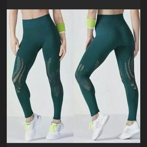 Fabletics teal cutout leggings